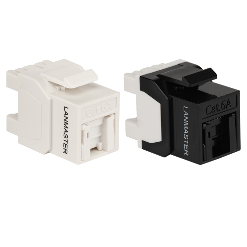 Keystone module, RJ45, category 6А, UTP, 180 degrees